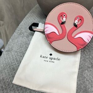 💗🦩Rare and adorable KATE SPADE Flamingo coin pouch- NWT💗🦩